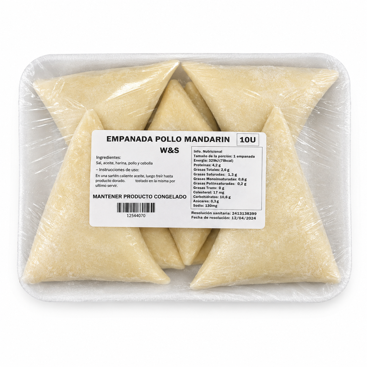 Empanadas Pollo Mandarin W&S 10 Unidades
