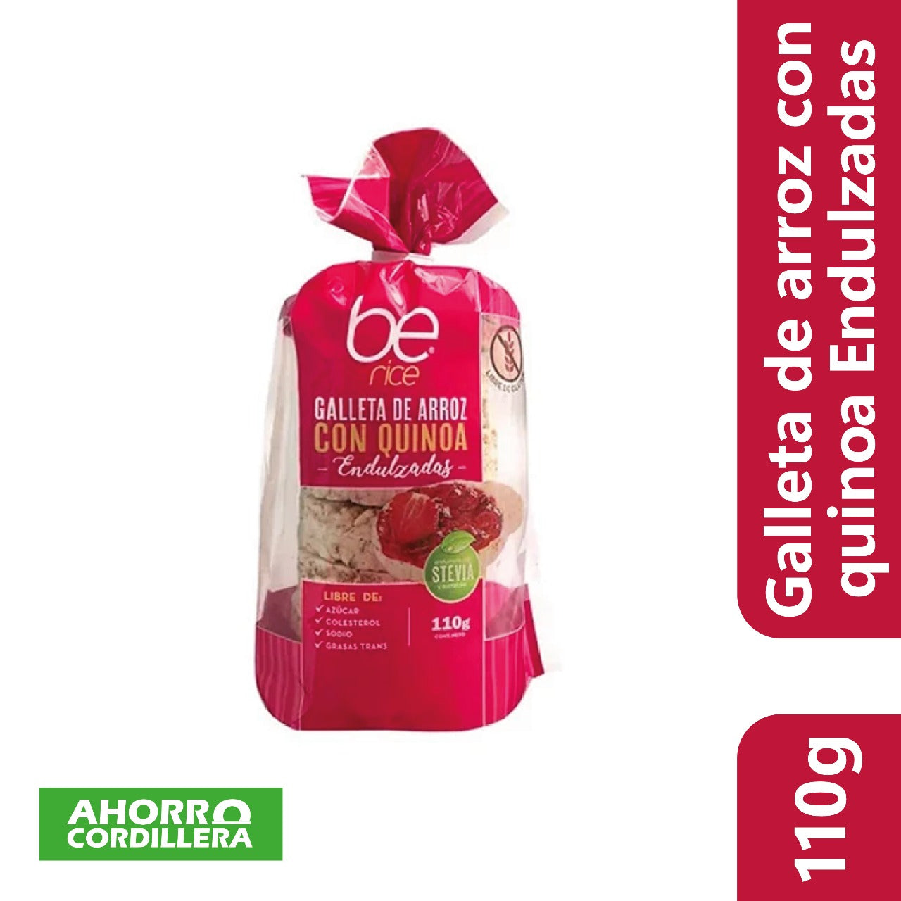 Galleta de Arroz Quinoa Endulzada Be Rice 110 gr
