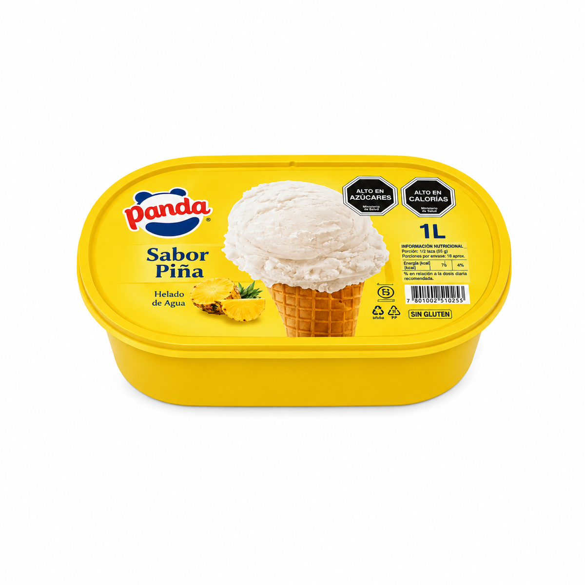 Helado de piña Panda 1 Litro