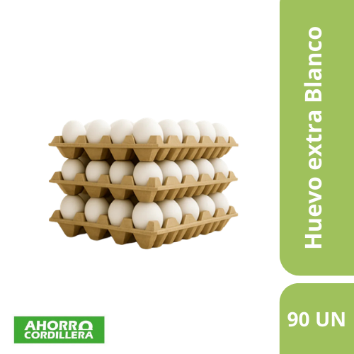 Huevo extra blanco 90 Unidades