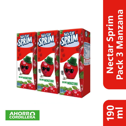 Nectar Sprim Pack 3 x 190 ml Manzana