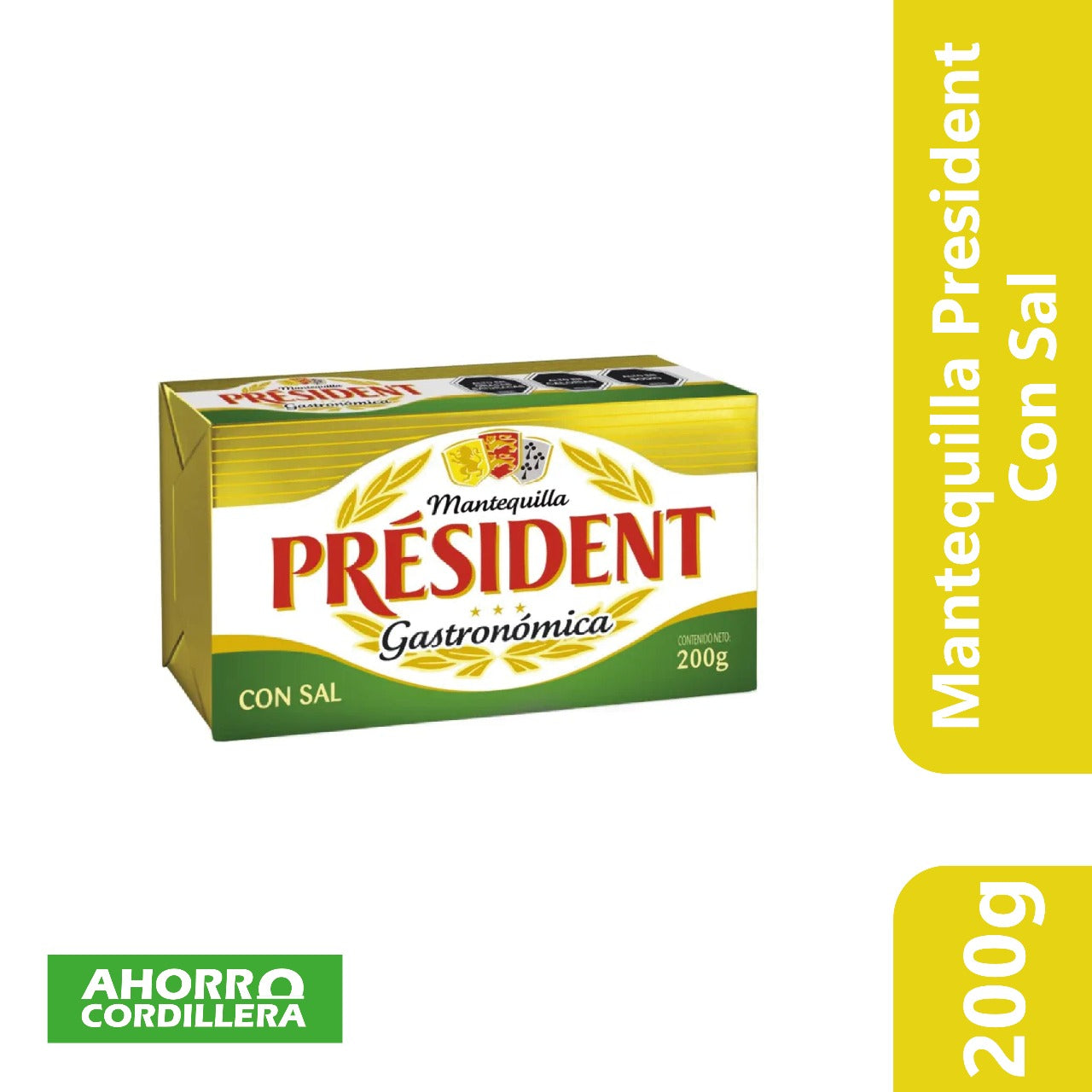 Mantequilla President Con Sal 200 gr