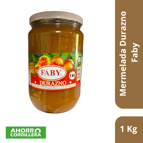 Mermelada durazno Faby 1 kg