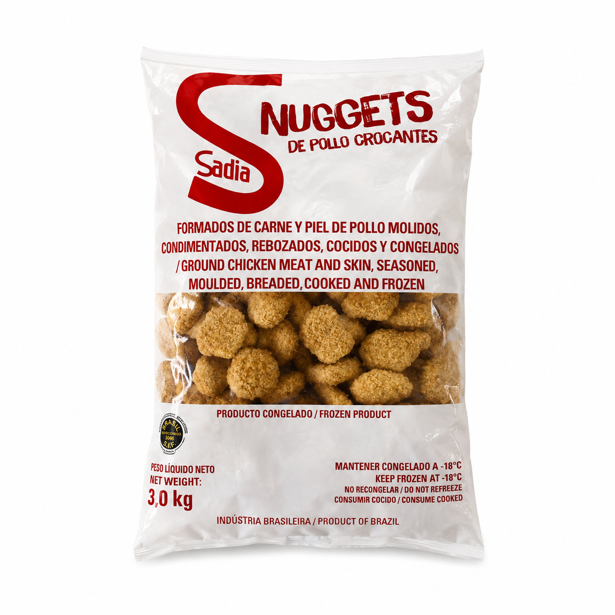 Nuggets de Pollo Sadia 3 kg