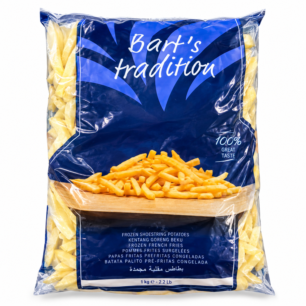 Papas pre fritas Barts Corte 10x10  1 kg