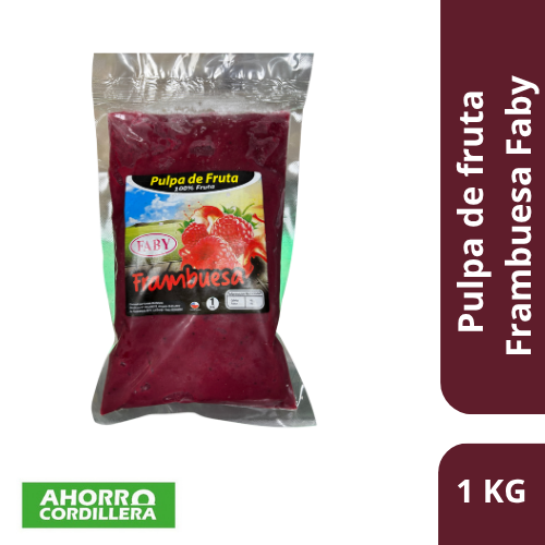 Pulpa de fruta congelada  Frambuesa Faby 1 Kg
