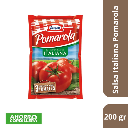 Salsa de tomate italiana Pomarola 200 gr