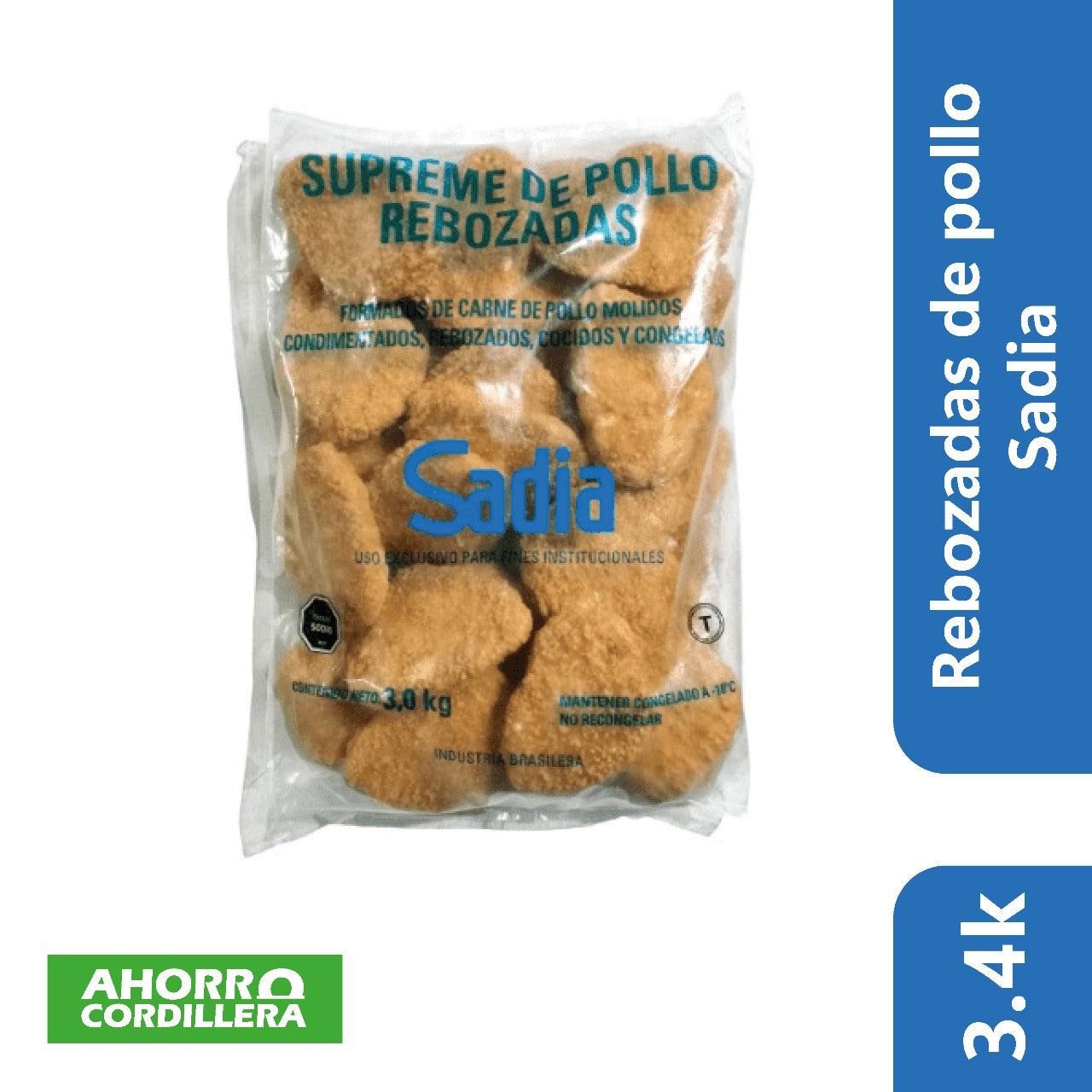 Suprime de Pollo Rebozada Sadia 3 kg
