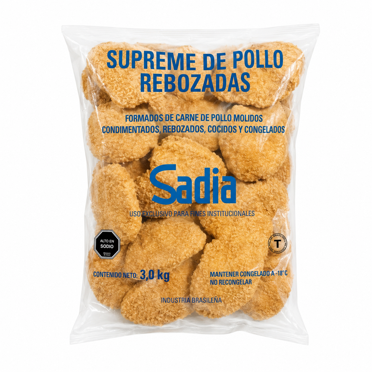 Suprime de Pollo Rebozada Sadia 3 kg