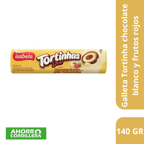 Galleta Tortinha Due Chocolate blanco y frutos rojos 140 gr
